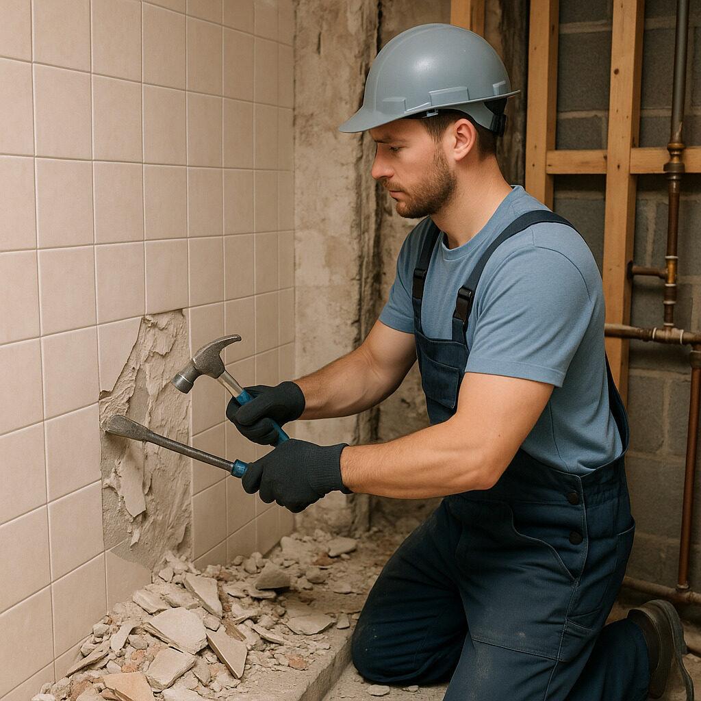 Badentkernung und Sanitär-Rückbau